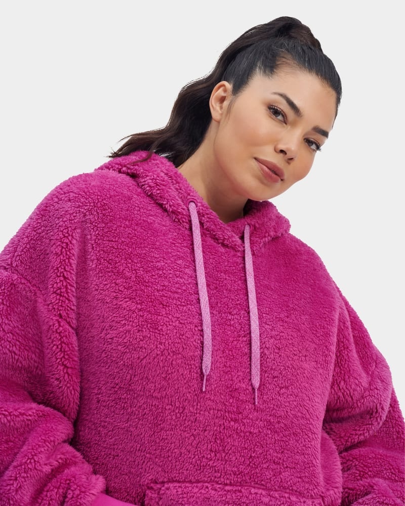 Pink Ugg Loyra Sherpa Women's Hoodie | Saudi Arabia-9486735