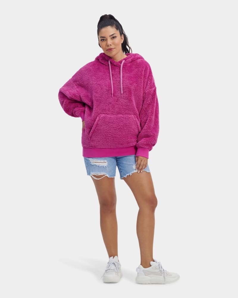 Pink Ugg Loyra Sherpa Women's Hoodie | Saudi Arabia-9486735