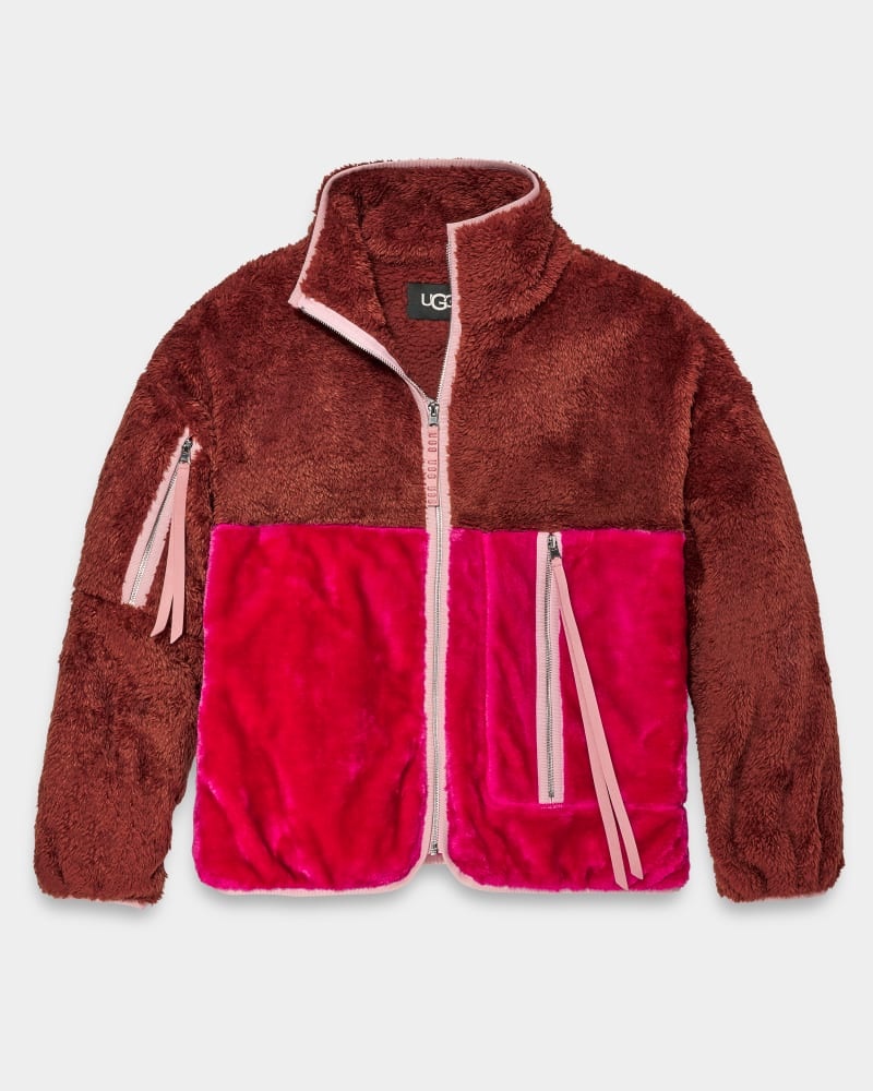 Pink Ugg Marlene Sherpa Ii Women's Jackets | Saudi Arabia-7128940