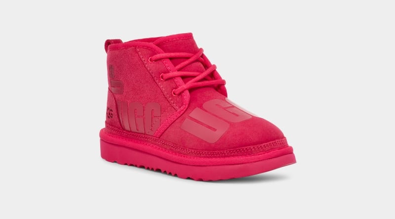 Pink Ugg Neumel Ii Scatter Graphic Kids' Boots | Saudi Arabia-3978602