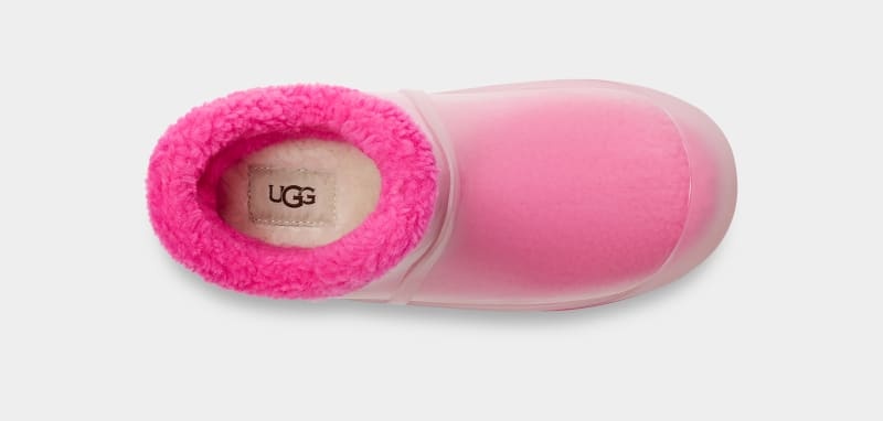 Pink Ugg Raincloud Clear Women's Boots | Saudi Arabia-8261759