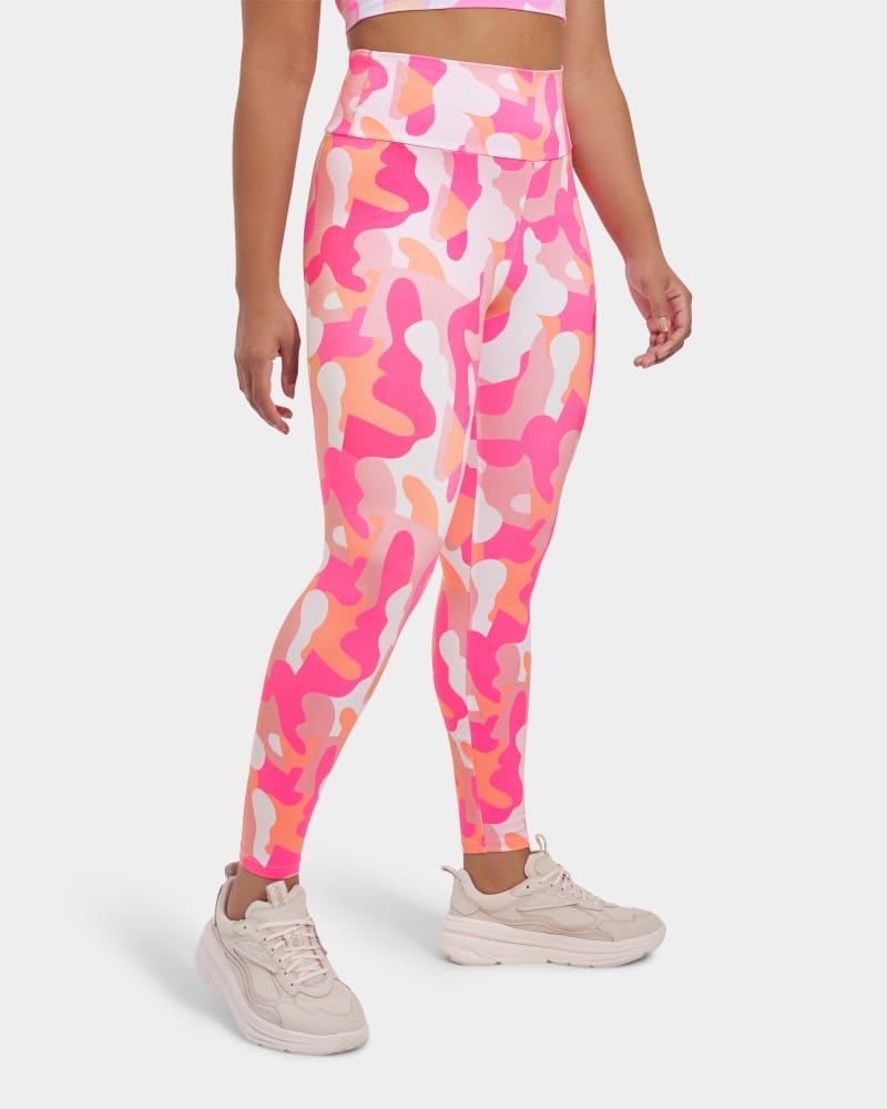 Pink Ugg Saylor Camo Print Women's Leggings | Saudi Arabia-0853261