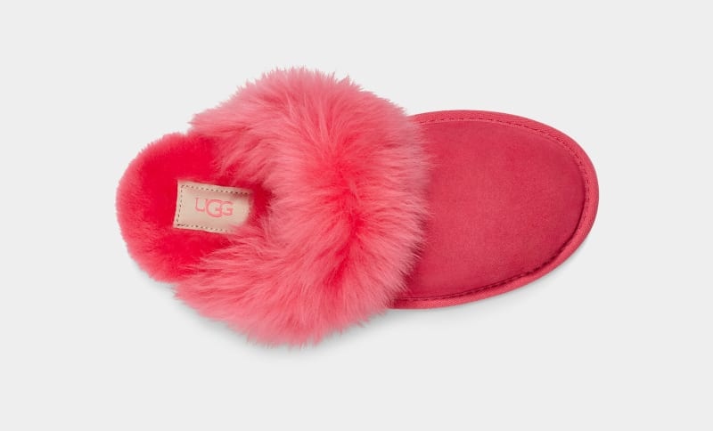 Pink Ugg Scuff Sis Women's Slippers | Saudi Arabia-3704258