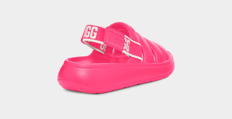 Pink Ugg Sport Yeah Women's Slides | Saudi Arabia-5127349