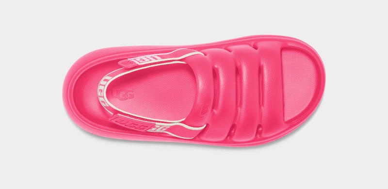 Pink Ugg Sport Yeah Women's Slides | Saudi Arabia-5127349