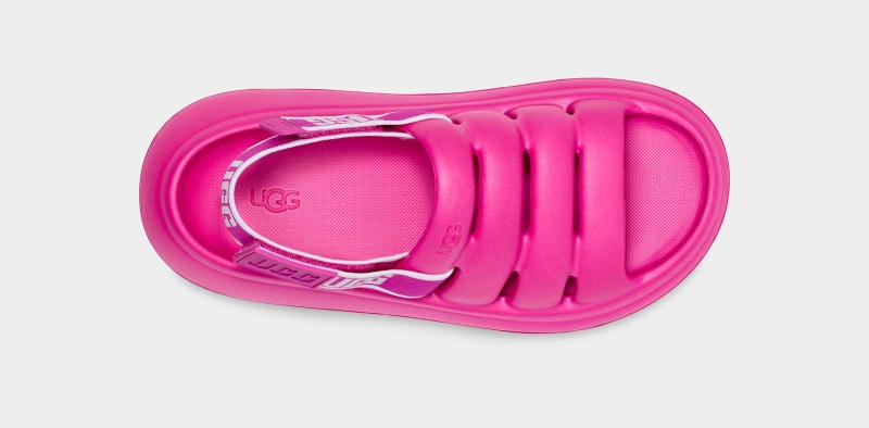 Pink Ugg Sport Yeah Women's Slides | Saudi Arabia-9576384