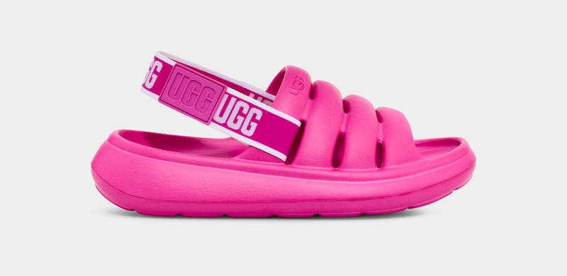 Pink Ugg Sport Yeah Women\'s Slides | Saudi Arabia-9576384