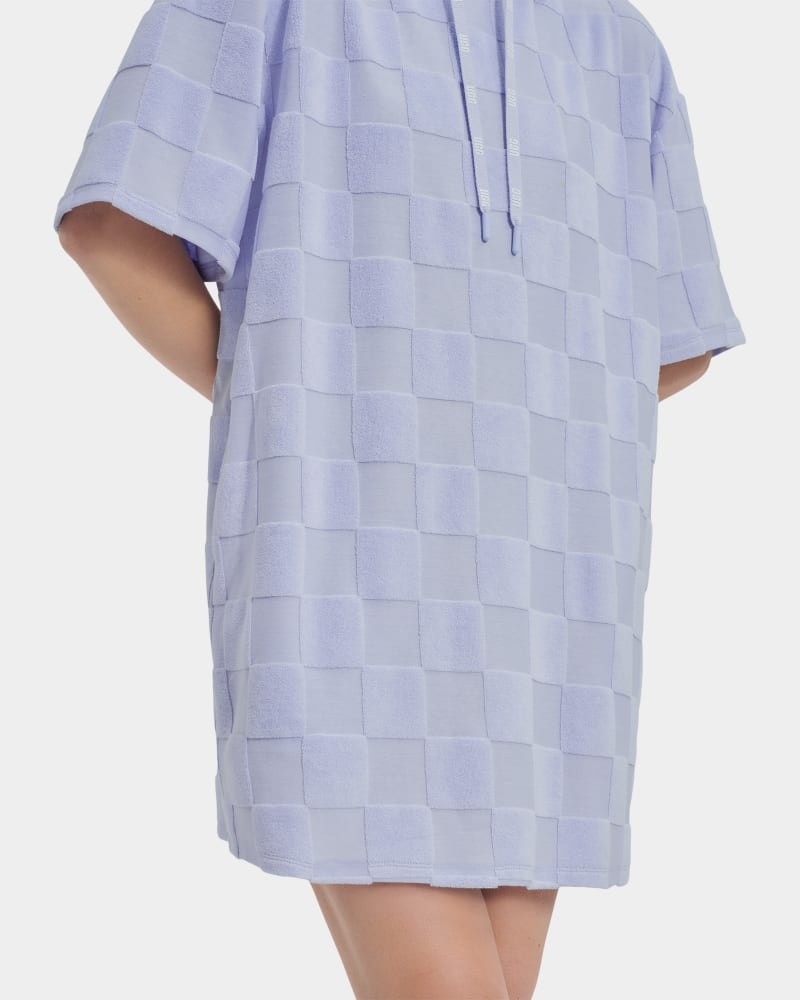 Purple Ugg Kassey Hooded Check Women's Dress | Saudi Arabia-2948107