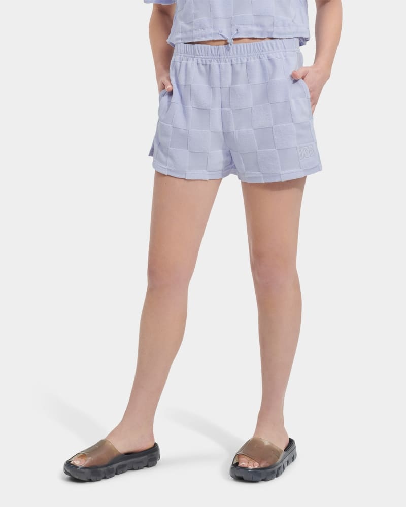 Purple Ugg Noni Check Women's Shorts | Saudi Arabia-5671908