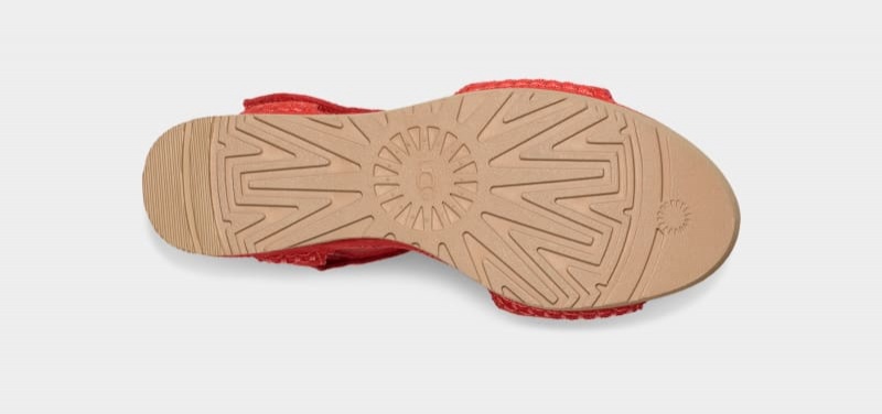 Red Ugg Ileana Strap Women's Sandals | Saudi Arabia-8051936