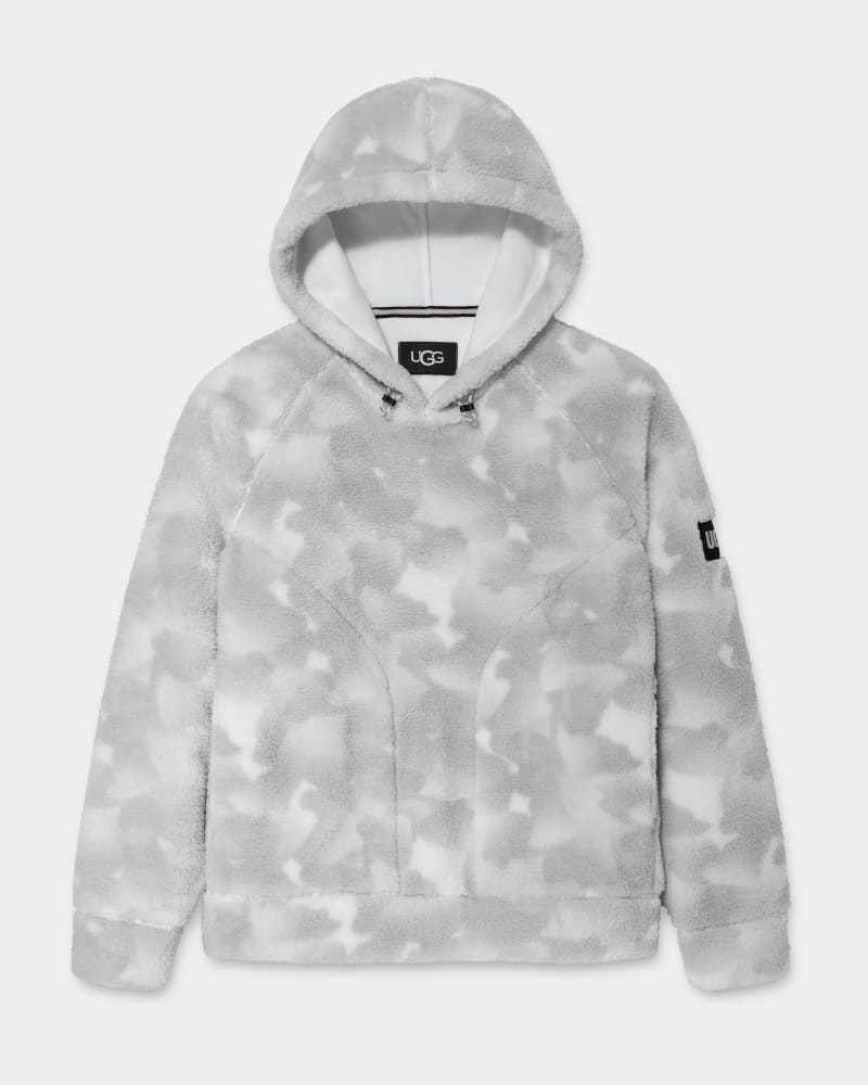 White Camo Ugg Dannen Sherpa Men's Hoodie | Saudi Arabia-1657203