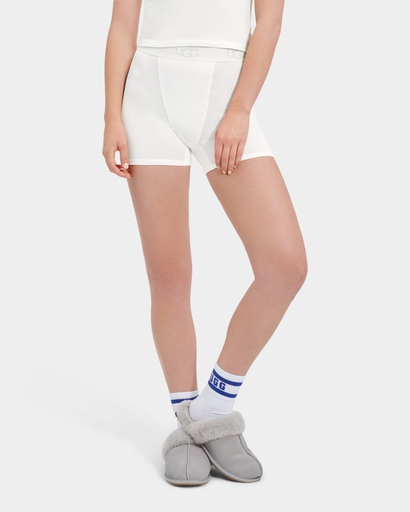 White Ugg Alexiah Boy Women's Shorts | Saudi Arabia-9085263