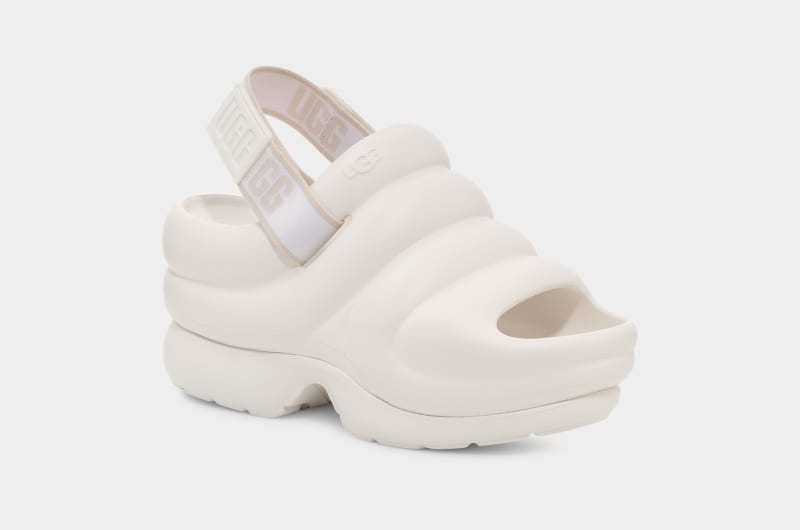 White Ugg Aww Yeah Women's Sandals | Saudi Arabia-3214769