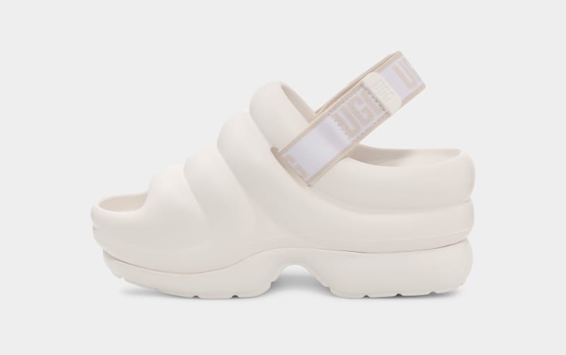 White Ugg Aww Yeah Women's Sandals | Saudi Arabia-3214769