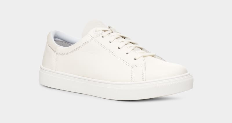 White Ugg Baysider Low Weather Men's Sneakers | Saudi Arabia-8537961