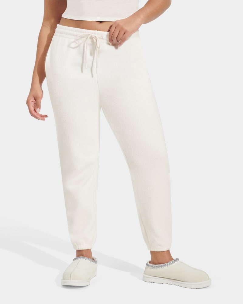 White Ugg Cassady Micro Uggfluff Women's Pants | Saudi Arabia-6175983