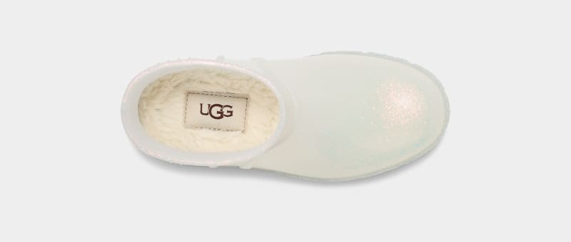 White Ugg Drizlita Glitter Kids' Boots | Saudi Arabia-7594128