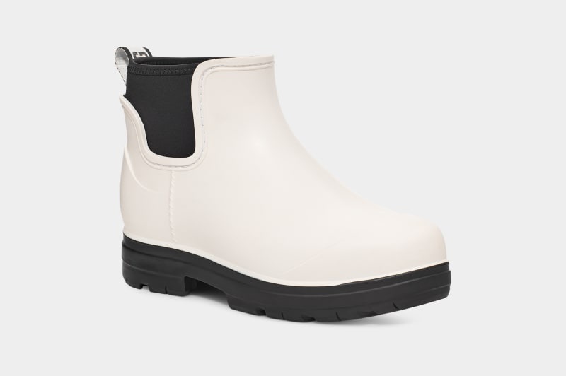 White Ugg Droplet Women's Chelsea Boots | Saudi Arabia-2043576