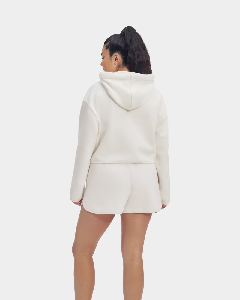 White Ugg Myley Sherpa Women's Hoodie | Saudi Arabia-0764259