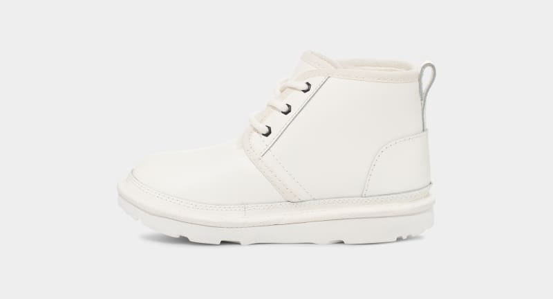 White Ugg Neumel Ii Leather Kids' Boots | Saudi Arabia-0174359