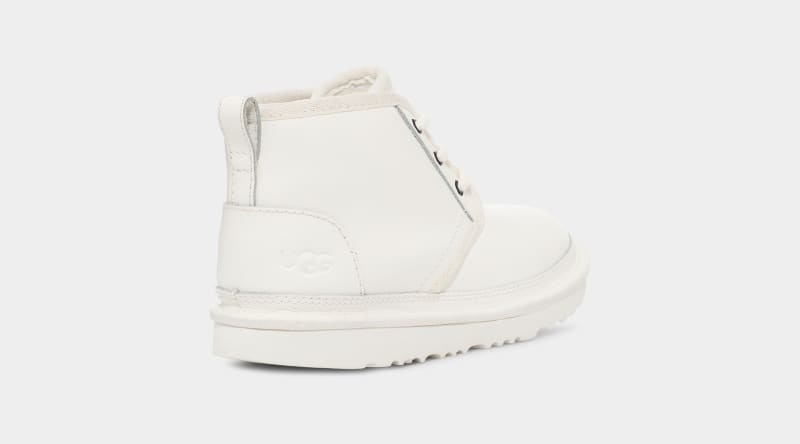 White Ugg Neumel Ii Leather Kids' Boots | Saudi Arabia-0174359