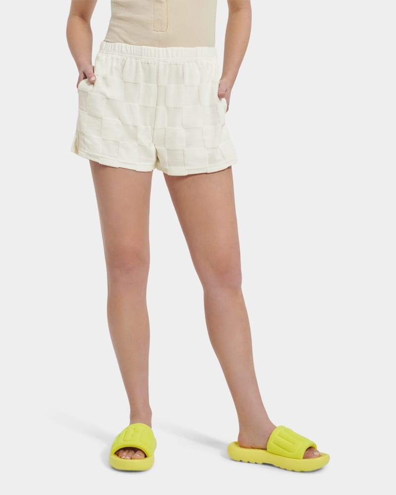 White Ugg Noni Check Women's Shorts | Saudi Arabia-2984160