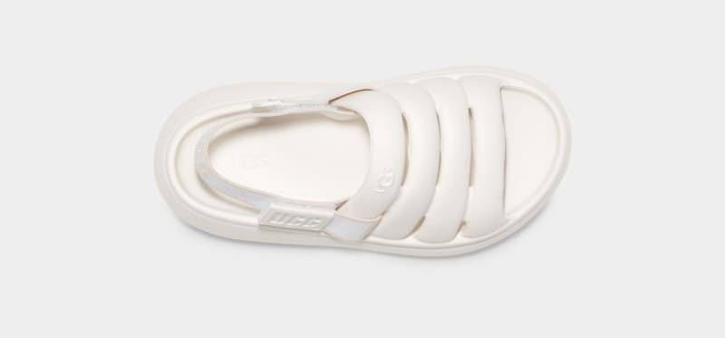 White Ugg Sport Yeah Kids' Slippers | Saudi Arabia-3568714