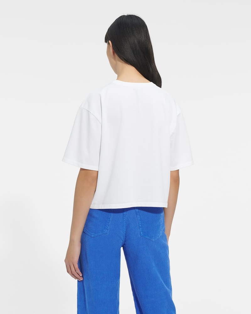 White Ugg Tana Cropped Women's Tee | Saudi Arabia-8201476