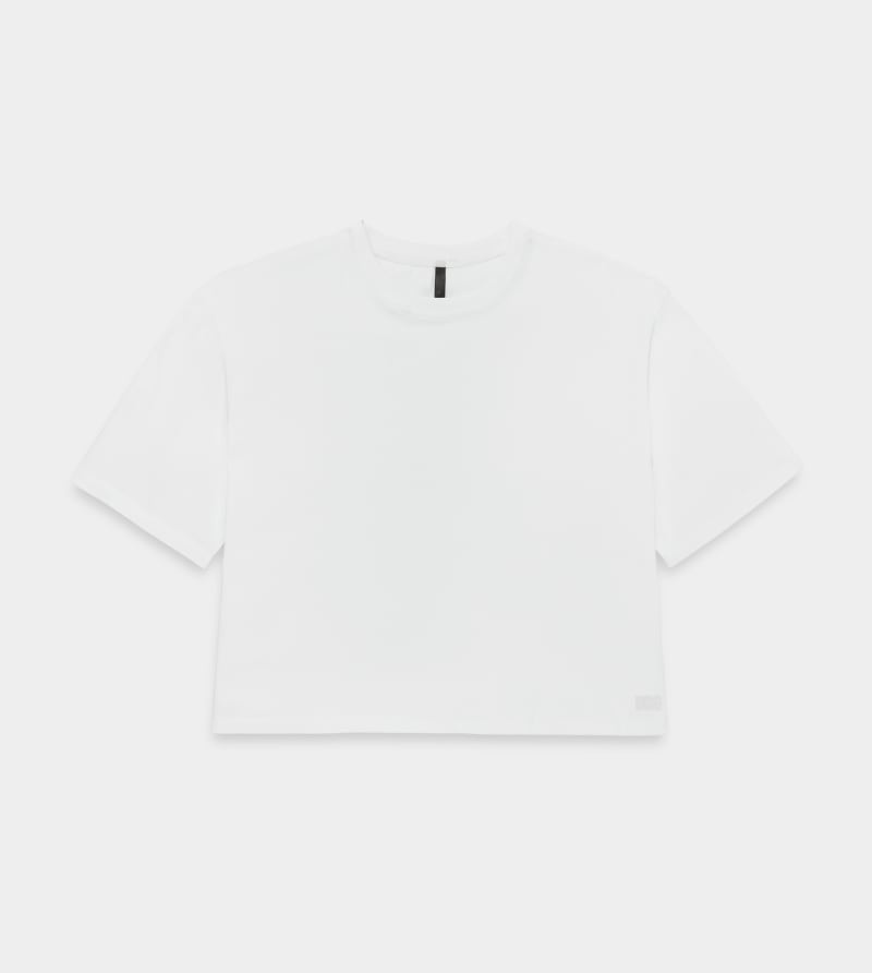 White Ugg Tana Cropped Women's Tee | Saudi Arabia-8201476