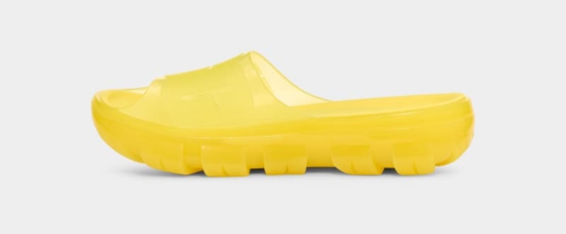 Yellow Ugg Jella Clear Women's Slides | Saudi Arabia-4680519