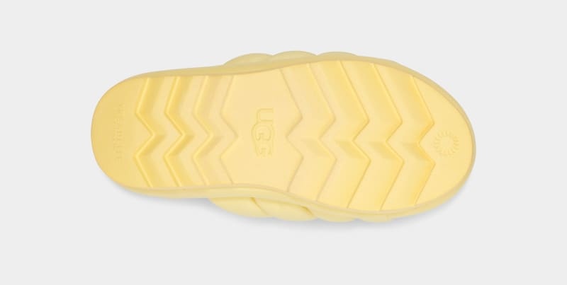 Yellow Ugg Maxi Women's Slides | Saudi Arabia-0821936