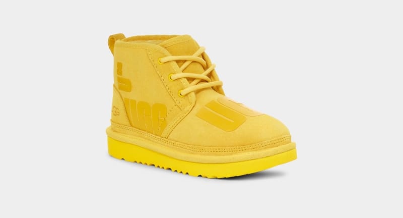 Yellow Ugg Neumel Ii Scatter Graphic Kids' Boots | Saudi Arabia-4192806