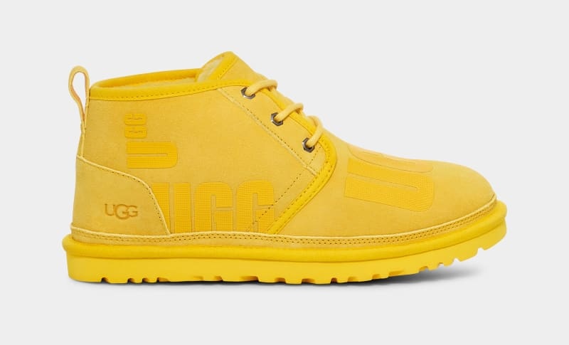 Yellow Ugg Neumel Scatter Graphic Men\'s Boots | Saudi Arabia-1450698